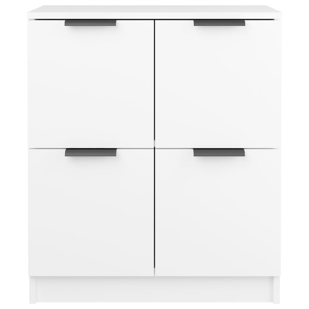 skænk 60x30x70 cm konstrueret træ hvid