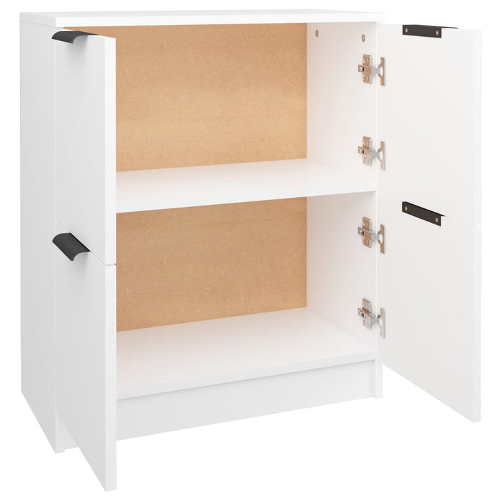 skænk 60x30x70 cm konstrueret træ hvid