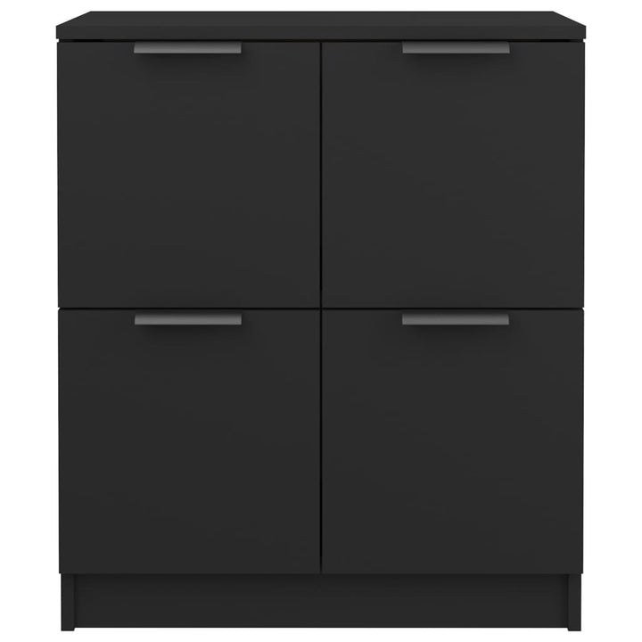 skænk 60x30x70 cm konstrueret træ sort
