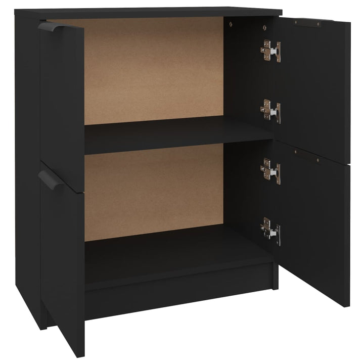 skænk 60x30x70 cm konstrueret træ sort