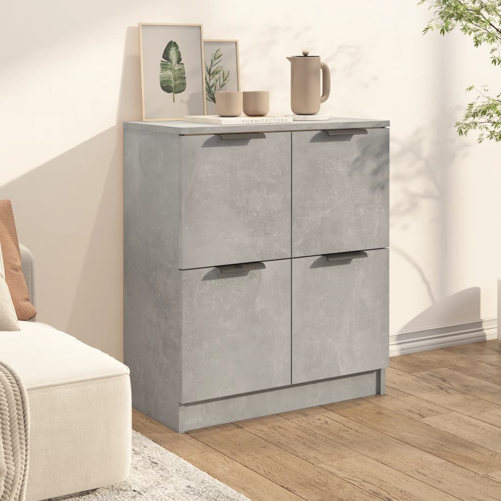 skænk 60x30x70 cm konstrueret træ betongrå