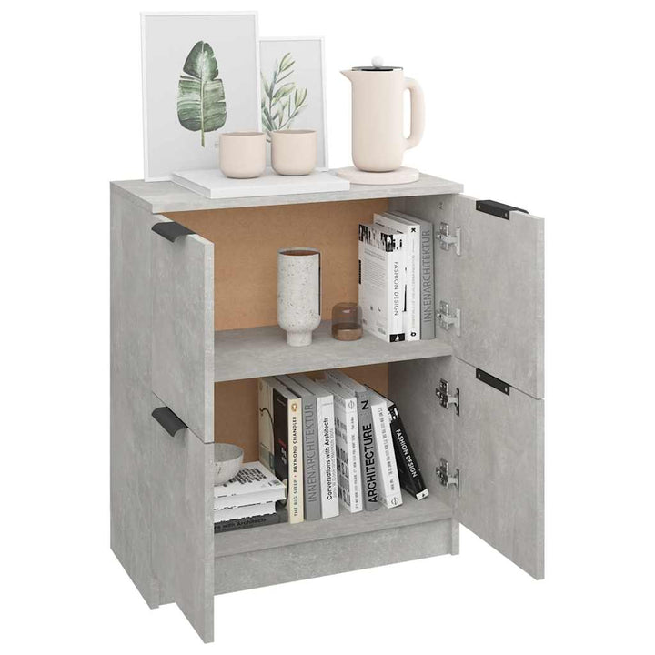skænk 60x30x70 cm konstrueret træ betongrå