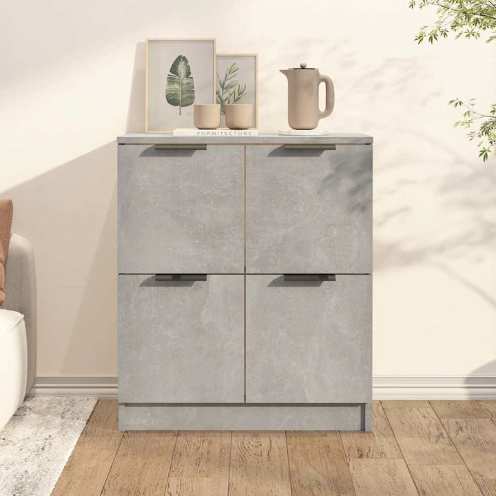 skænk 60x30x70 cm konstrueret træ betongrå