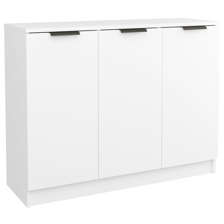 skænk 90,5x30x70 cm konstrueret træ hvid