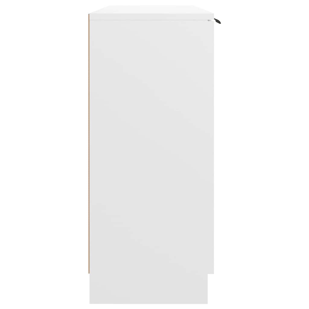 skænk 90,5x30x70 cm konstrueret træ hvid