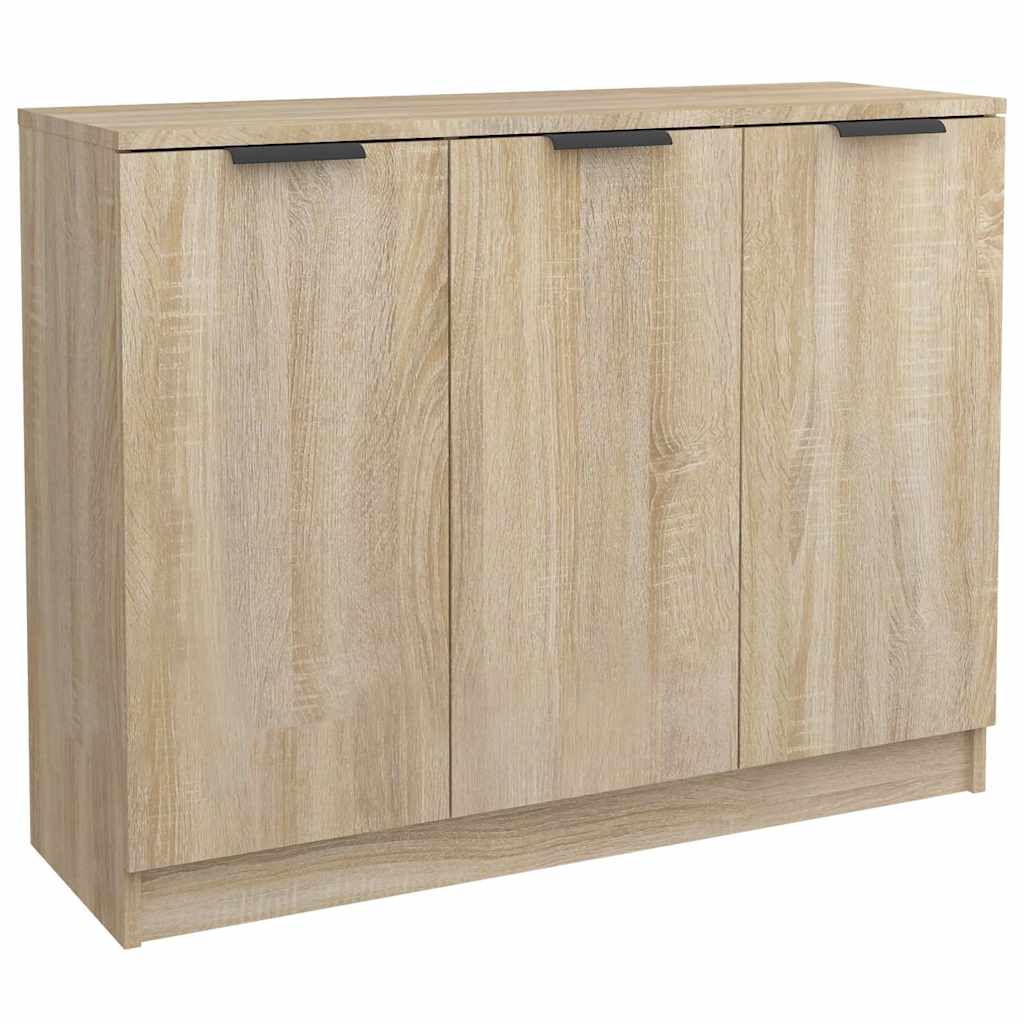 skænk 90,5x30x70 cm konstrueret træ sonoma-eg