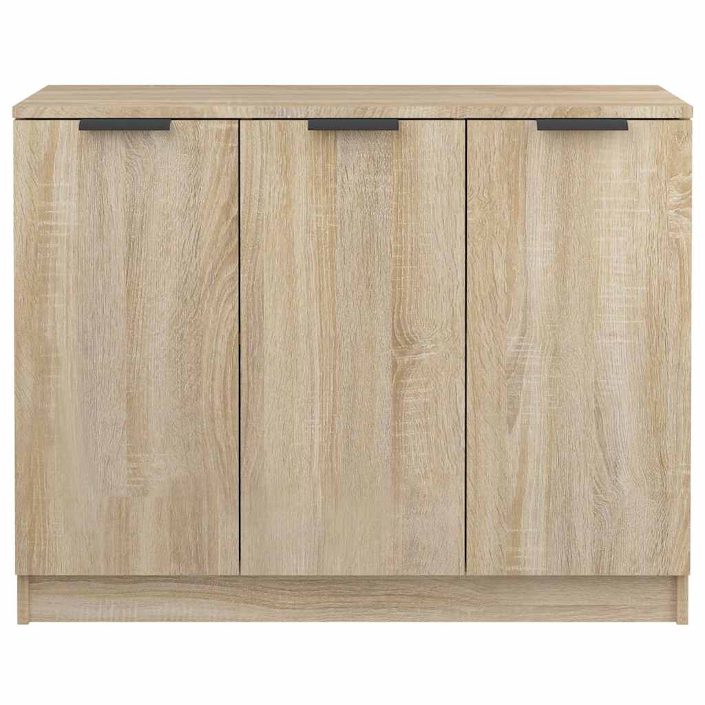 skænk 90,5x30x70 cm konstrueret træ sonoma-eg