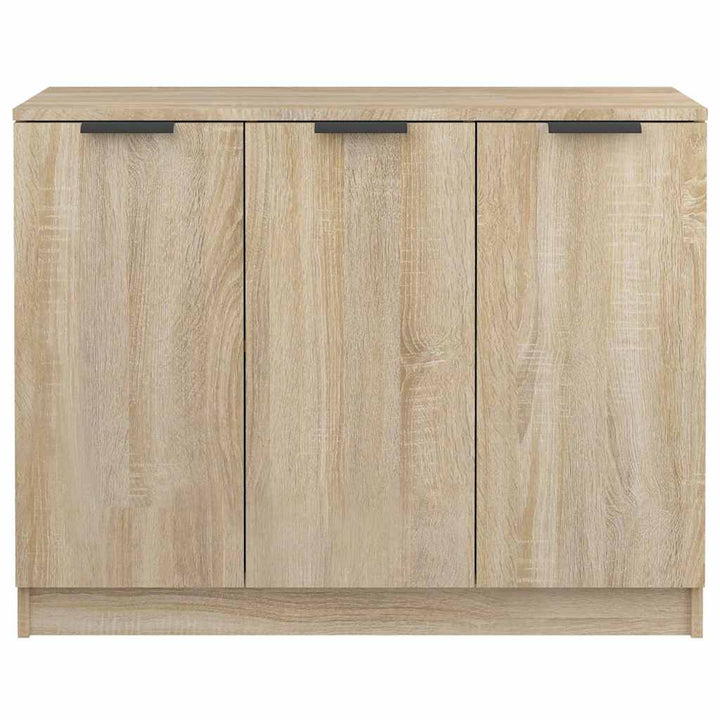 skænk 90,5x30x70 cm konstrueret træ sonoma-eg