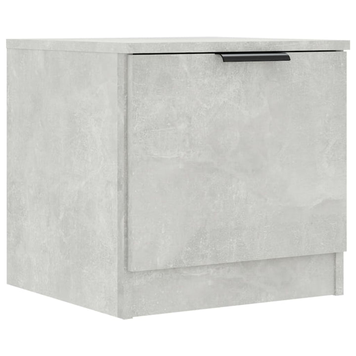 sengebord 40x39x40 cm 2 stk. betongrå
