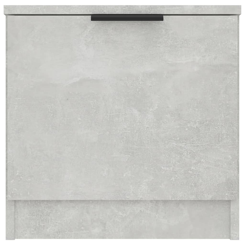 sengebord 40x39x40 cm 2 stk. betongrå