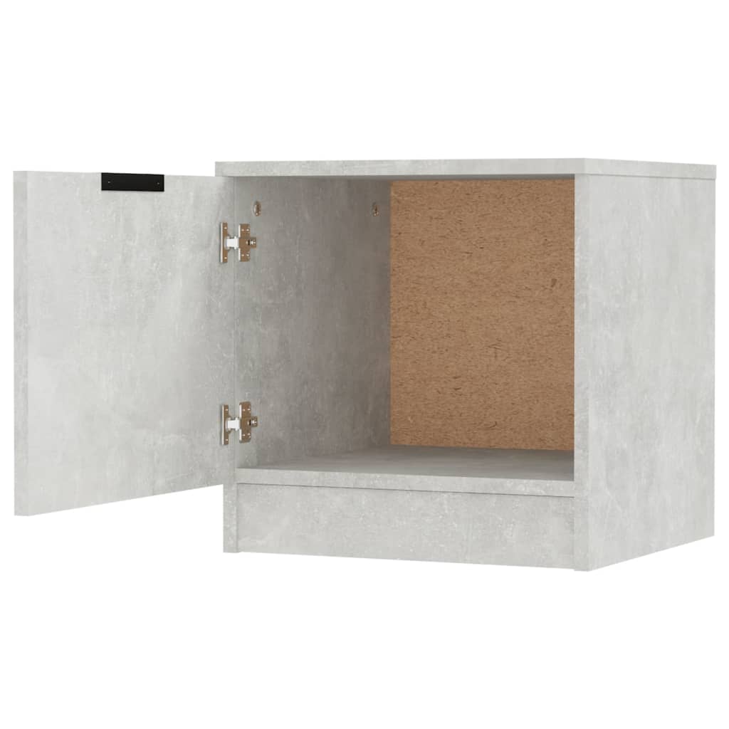 sengebord 40x39x40 cm 2 stk. betongrå