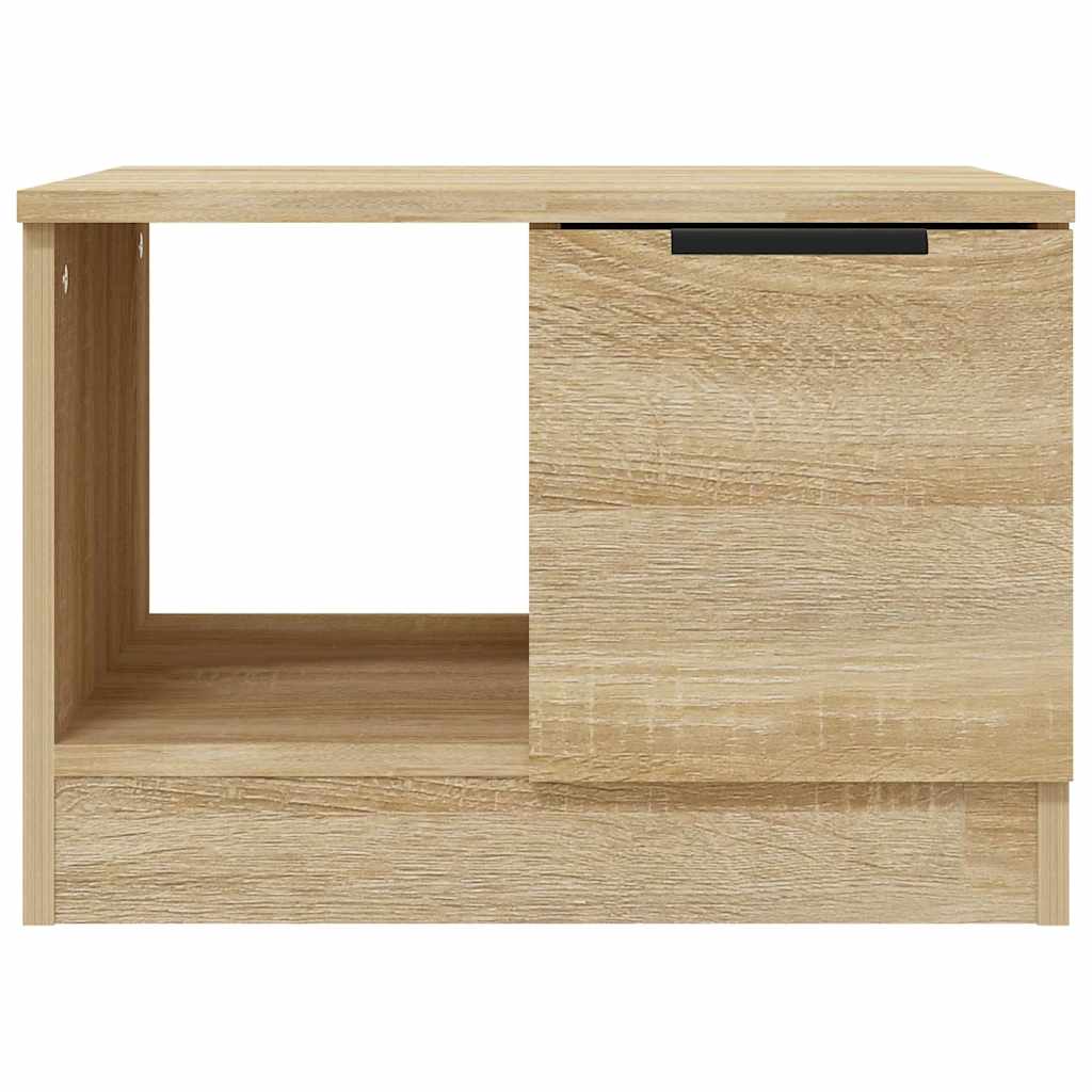 sofabord 50x50x36 cm konstrueret træ sonoma-eg