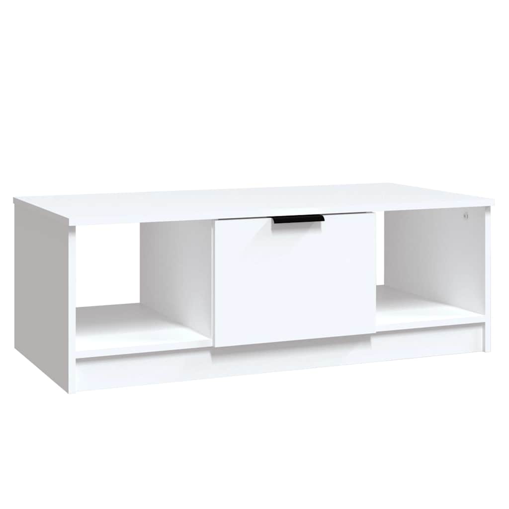 sofabord 102x50x36 cm konstrueret træ hvid