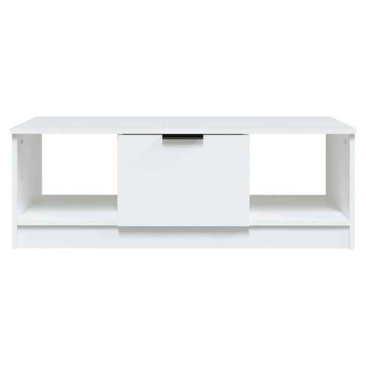 sofabord 102x50x36 cm konstrueret træ hvid