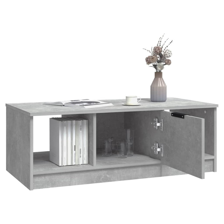 sofabord 102x50x36 cm konstrueret træ betongrå