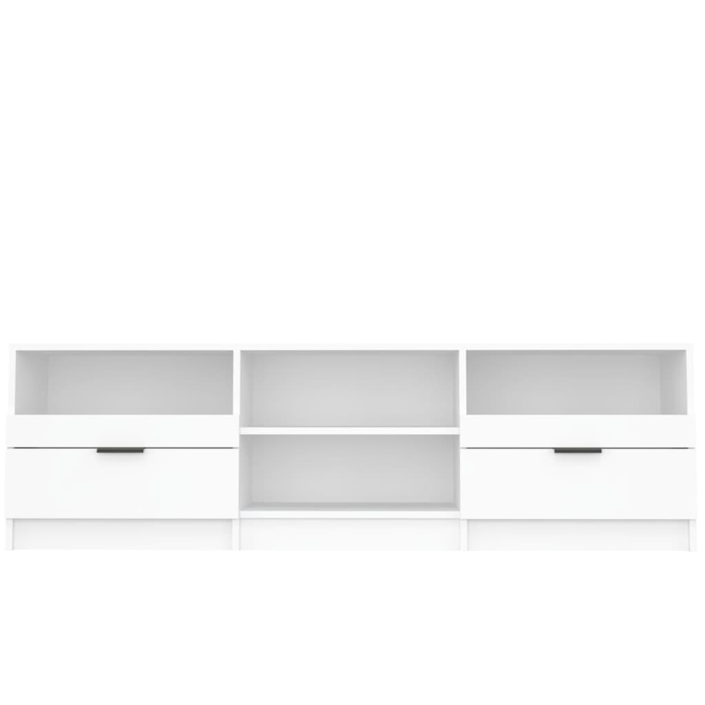 tv-skab 150x33,5x45 cm konstrueret træ hvid