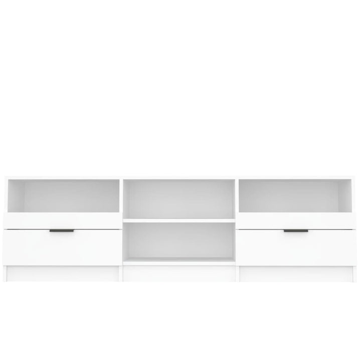 tv-skab 150x33,5x45 cm konstrueret træ hvid