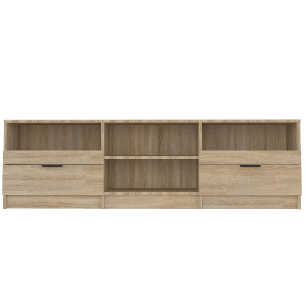 tv-bord 150x33,5x45 cm konstrueret træ sonoma-eg