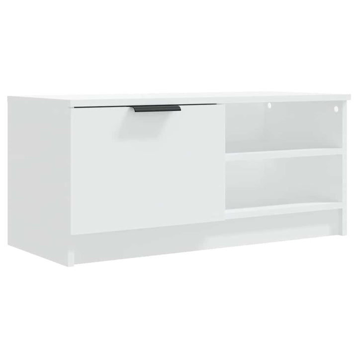 tv-bord 80x35x36,5 cm konstrueret træ hvid