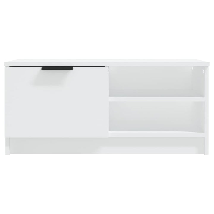 tv-bord 80x35x36,5 cm konstrueret træ hvid