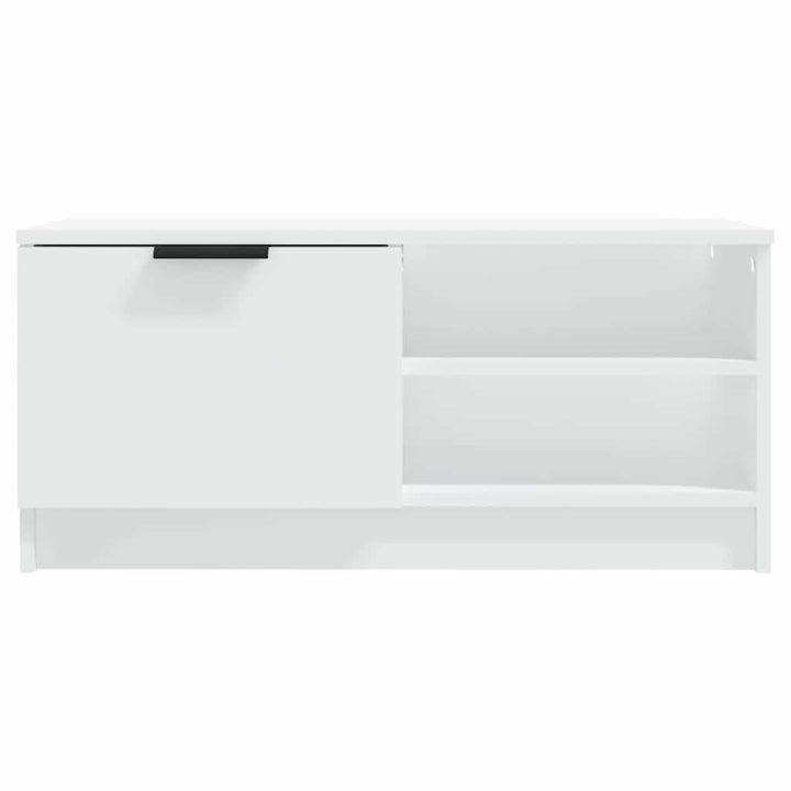 tv-bord 80x35x36,5 cm konstrueret træ hvid