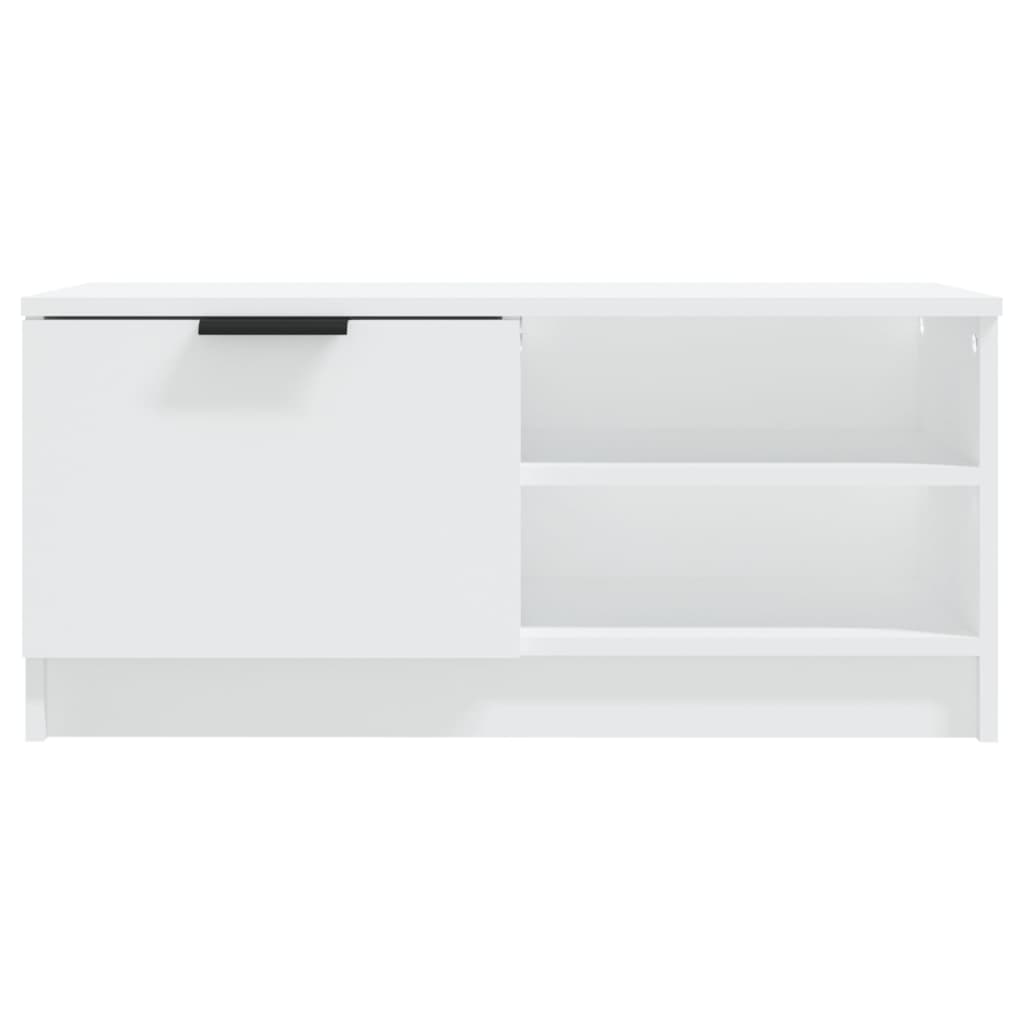 tv-bord 80x35x36,5 cm konstrueret træ hvid