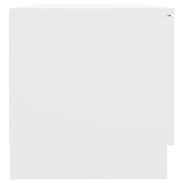 tv-bord 80x35x36,5 cm konstrueret træ hvid