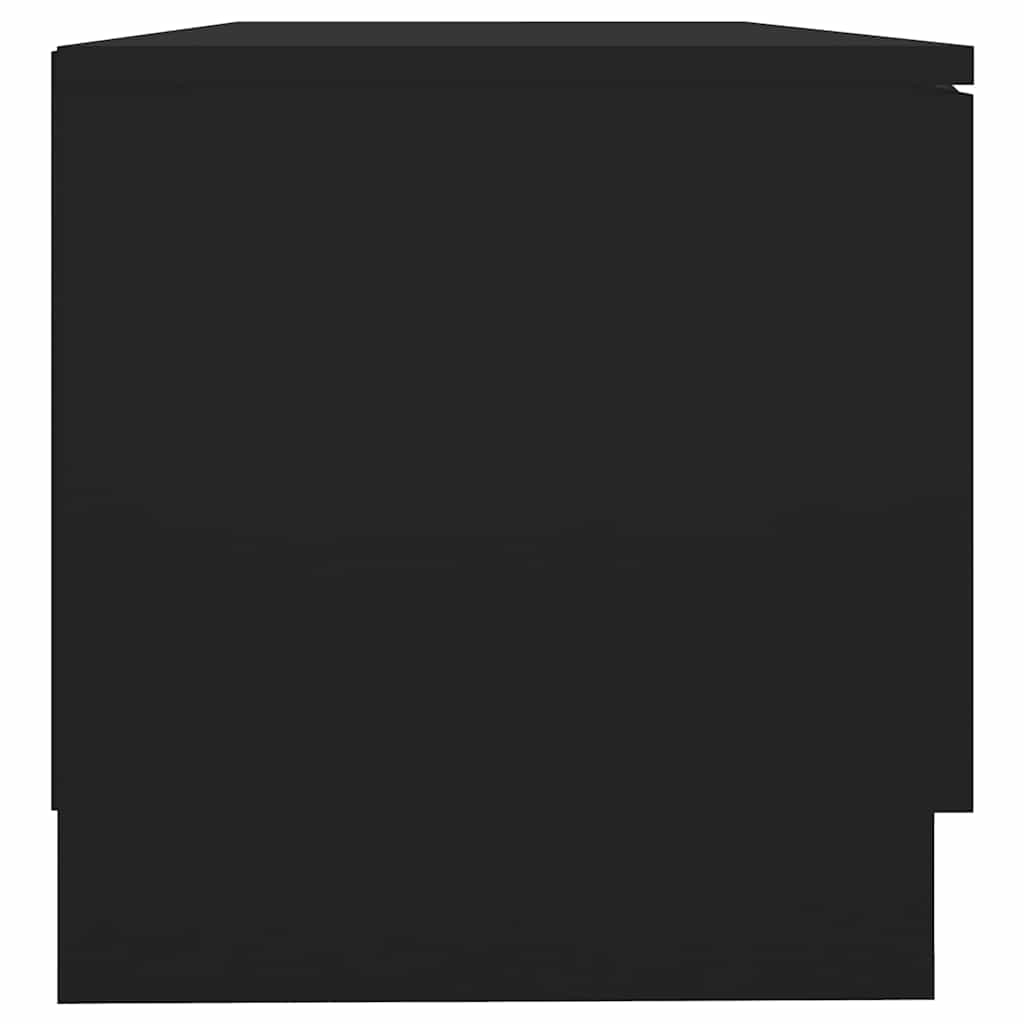 tv-bord 80x35x36,5 cm konstrueret træ sort