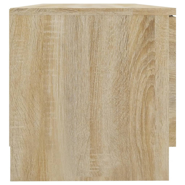 tv-bord 80x35x36,5 cm konstrueret træ sonoma-eg