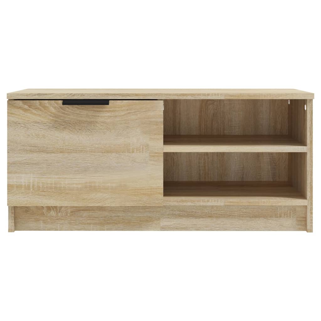tv-borde 2 stk. 80x35x36,5 cm konstrueret træ sonoma-eg