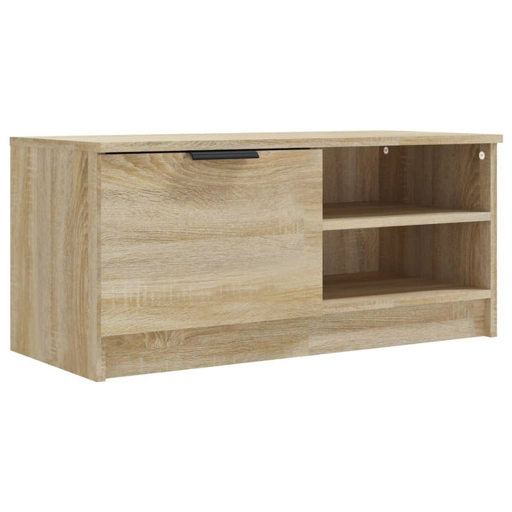 tv-borde 2 stk. 80x35x36,5 cm konstrueret træ sonoma-eg