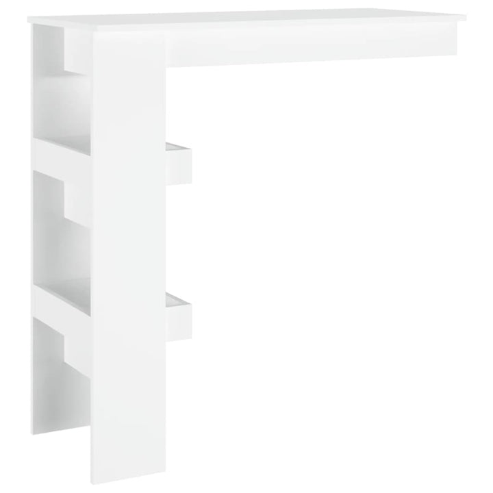 vægmonteret barbord 102x45x103,5 cm konstrueret træ hvid