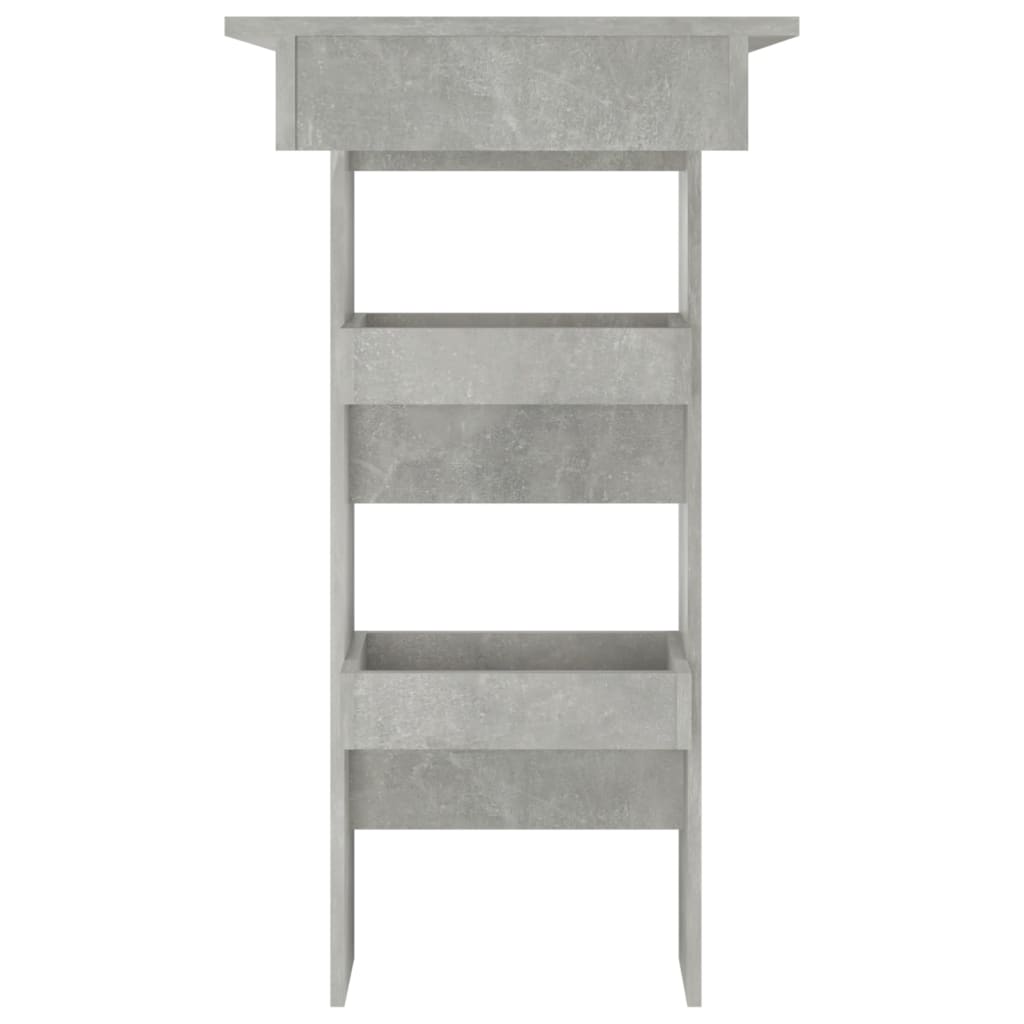 vægmonteret barbord 102x45x103,5 cm konstrueret træ betongrå