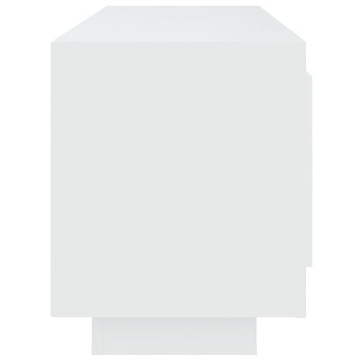 tv-bord 102x35x45 cm konstrueret træ hvid
