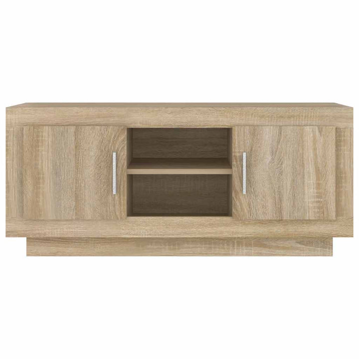 tv-bord 102x35x45 cm konstrueret træ sonoma-eg