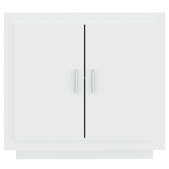 skænk 80x40x75 cm konstrueret træ hvid