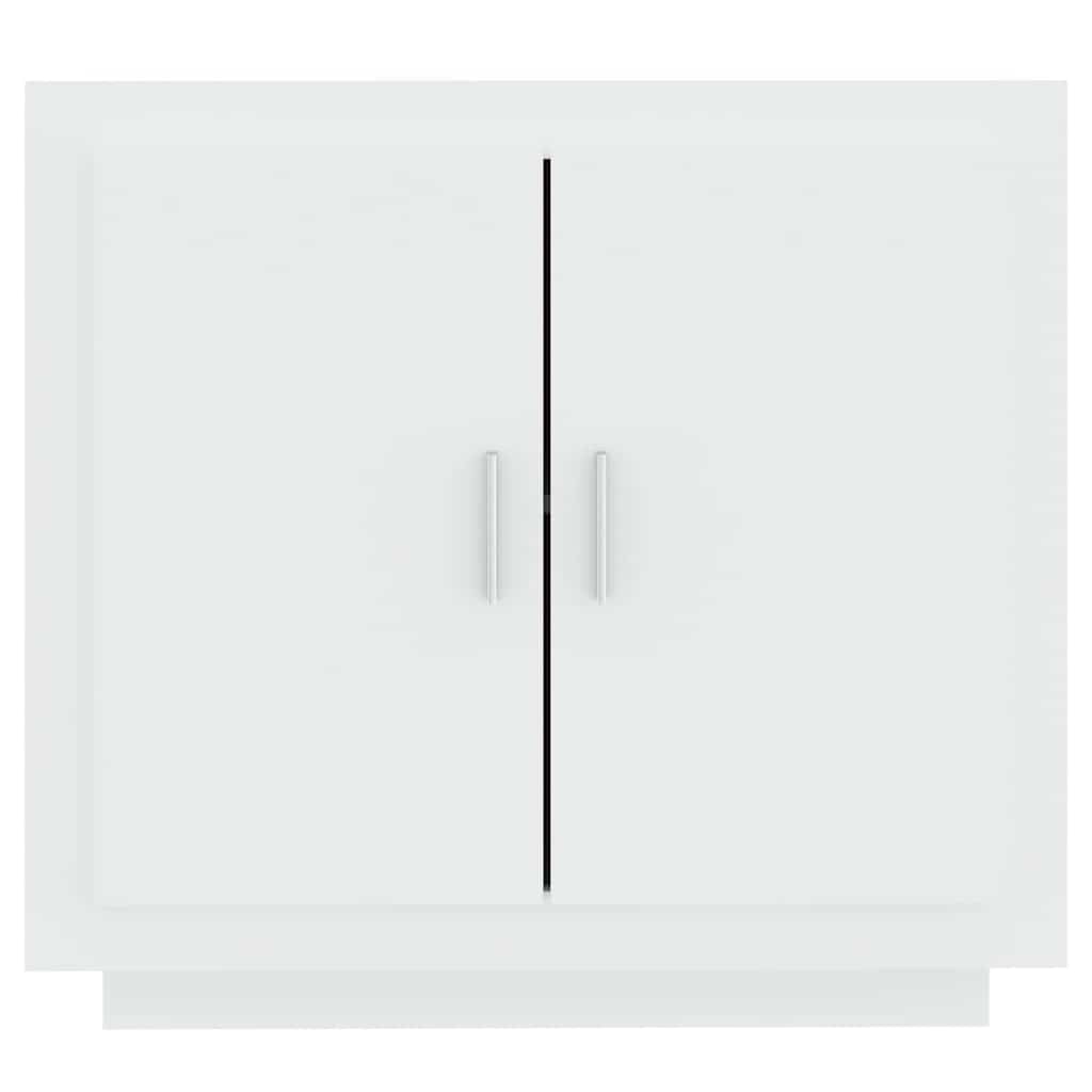 skænk 80x40x75 cm konstrueret træ hvid