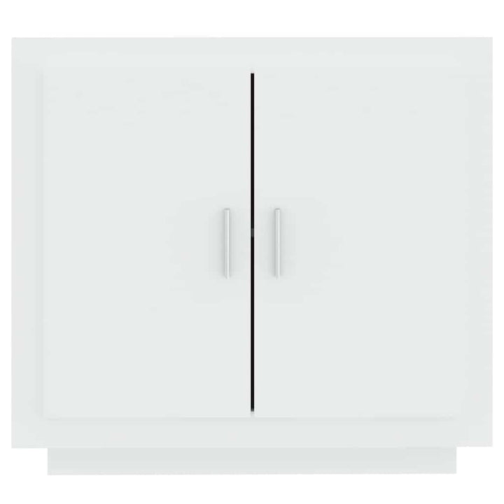skænk 80x40x75 cm konstrueret træ hvid