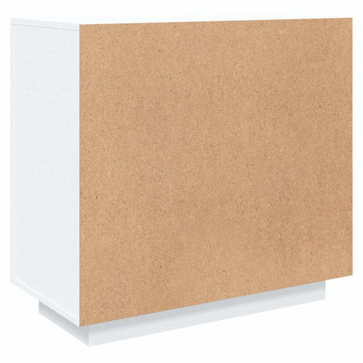 skænk 80x40x75 cm konstrueret træ hvid