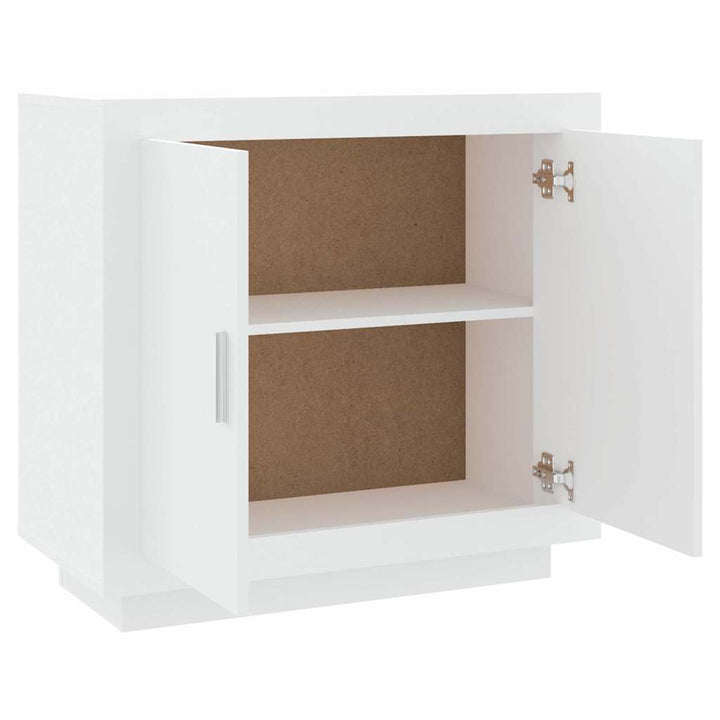 skænk 80x40x75 cm konstrueret træ hvid