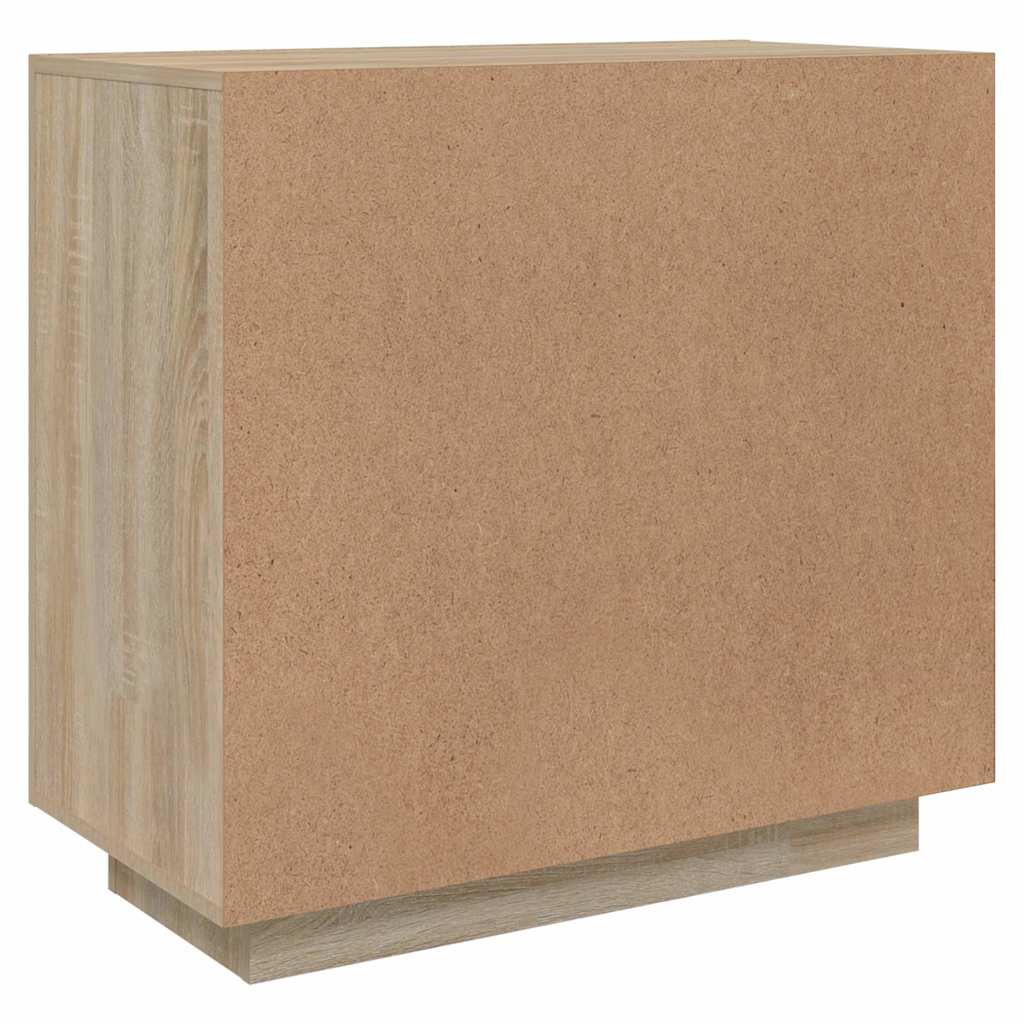 skænk 80x40x75 cm konstrueret træ sonoma-egetræsfarve
