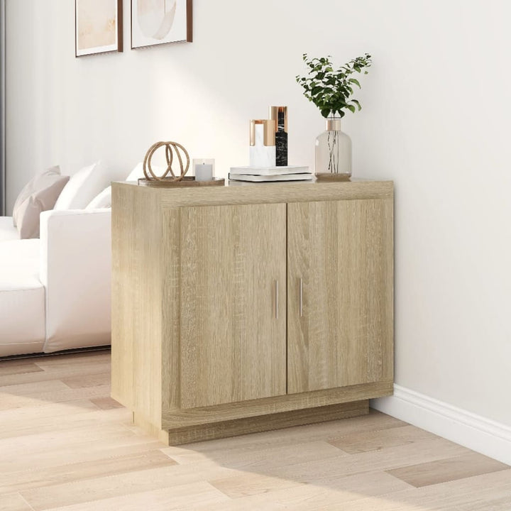 skænk 80x40x75 cm konstrueret træ sonoma-egetræsfarve