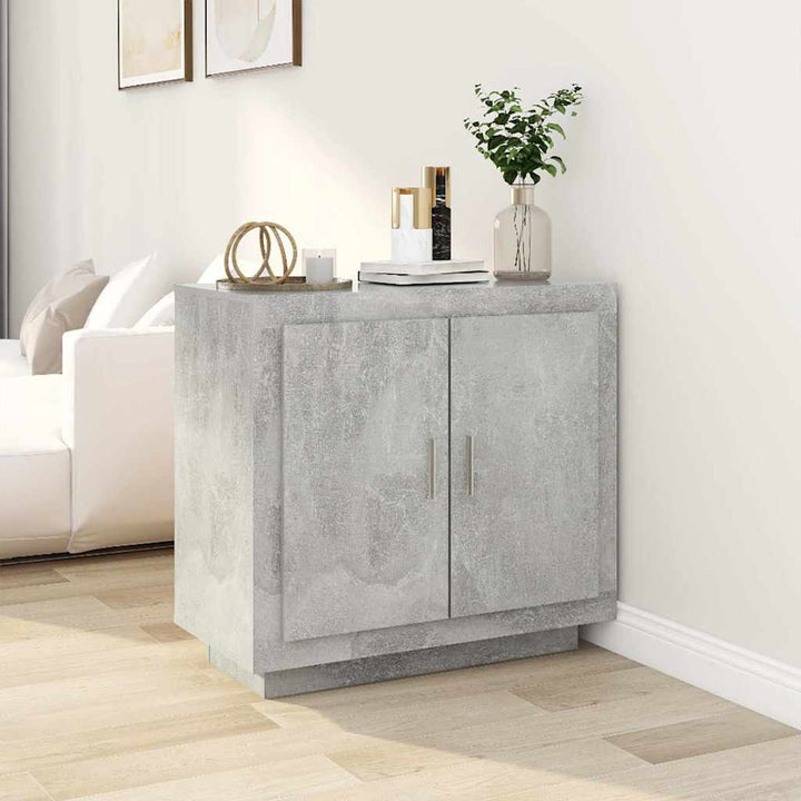 skænk 80x40x75 cm konstrueret træ betongrå
