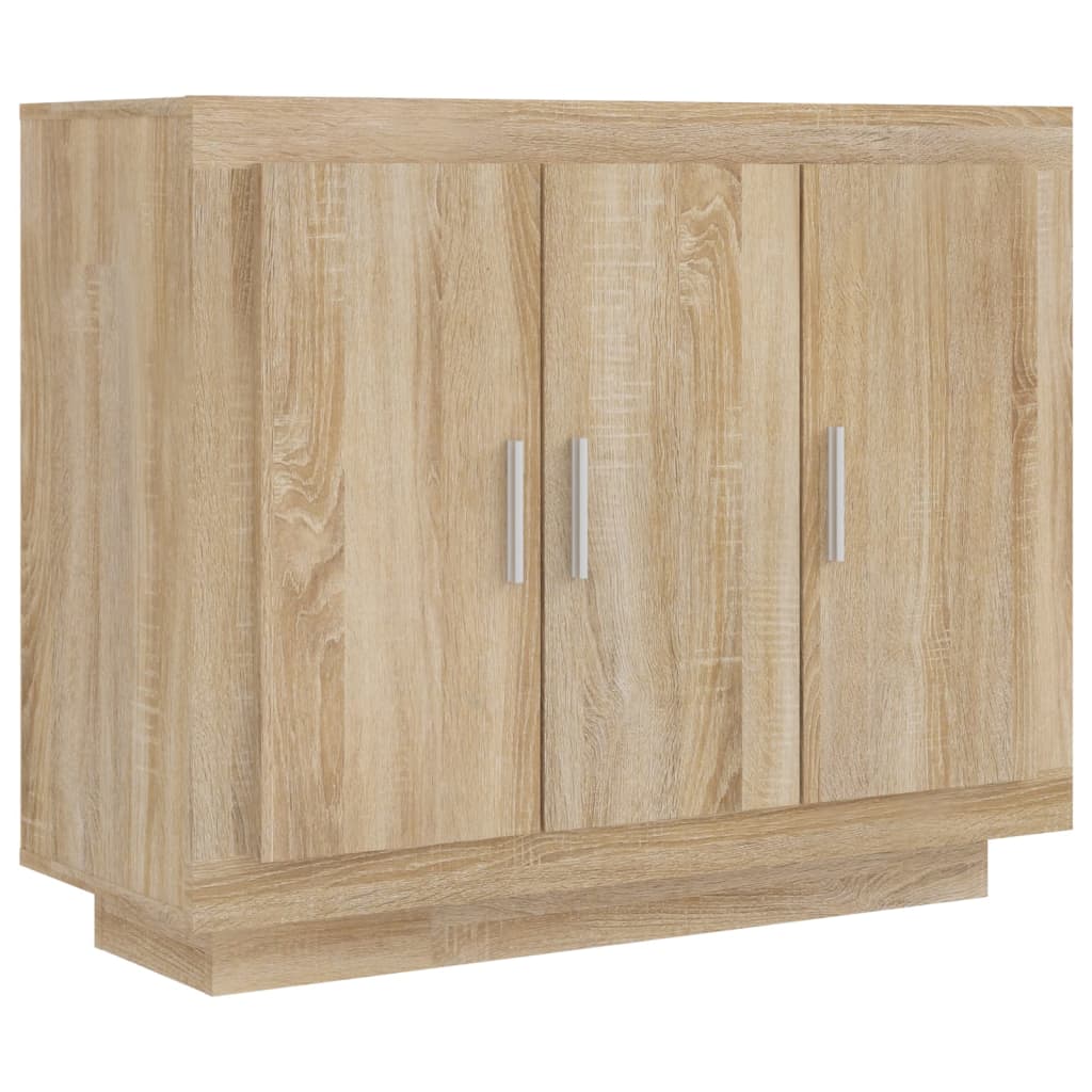 skænk 92x35x75 cm konstrueret træ sonoma-eg