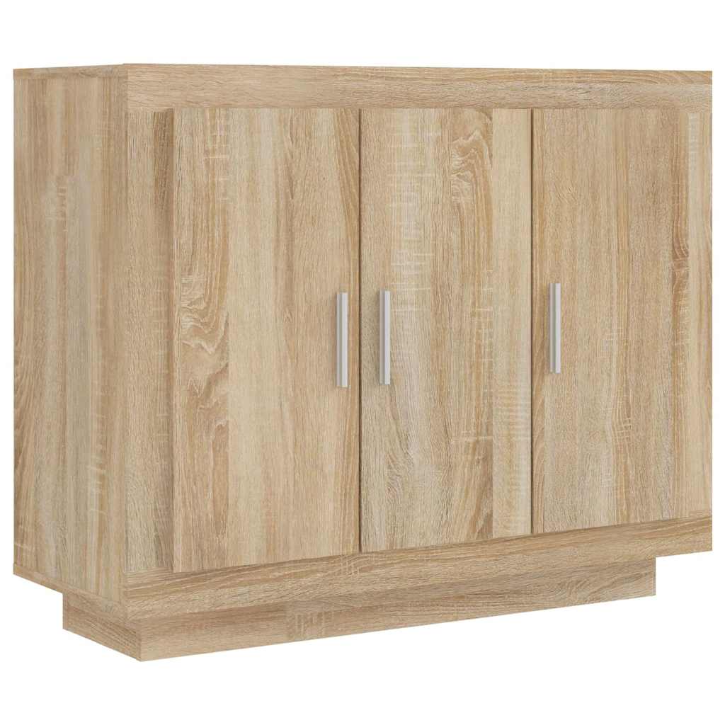 skænk 92x35x75 cm konstrueret træ sonoma-eg