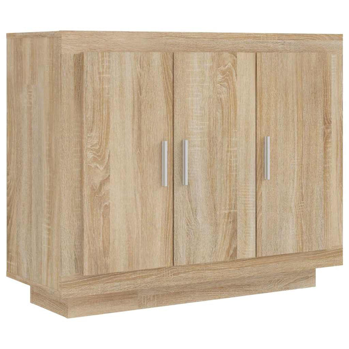 skænk 92x35x75 cm konstrueret træ sonoma-eg