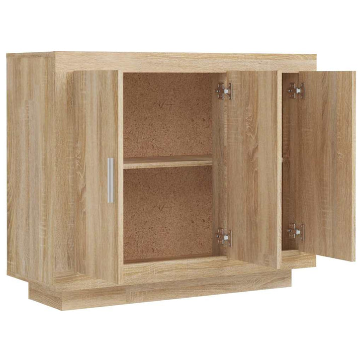 skænk 92x35x75 cm konstrueret træ sonoma-eg