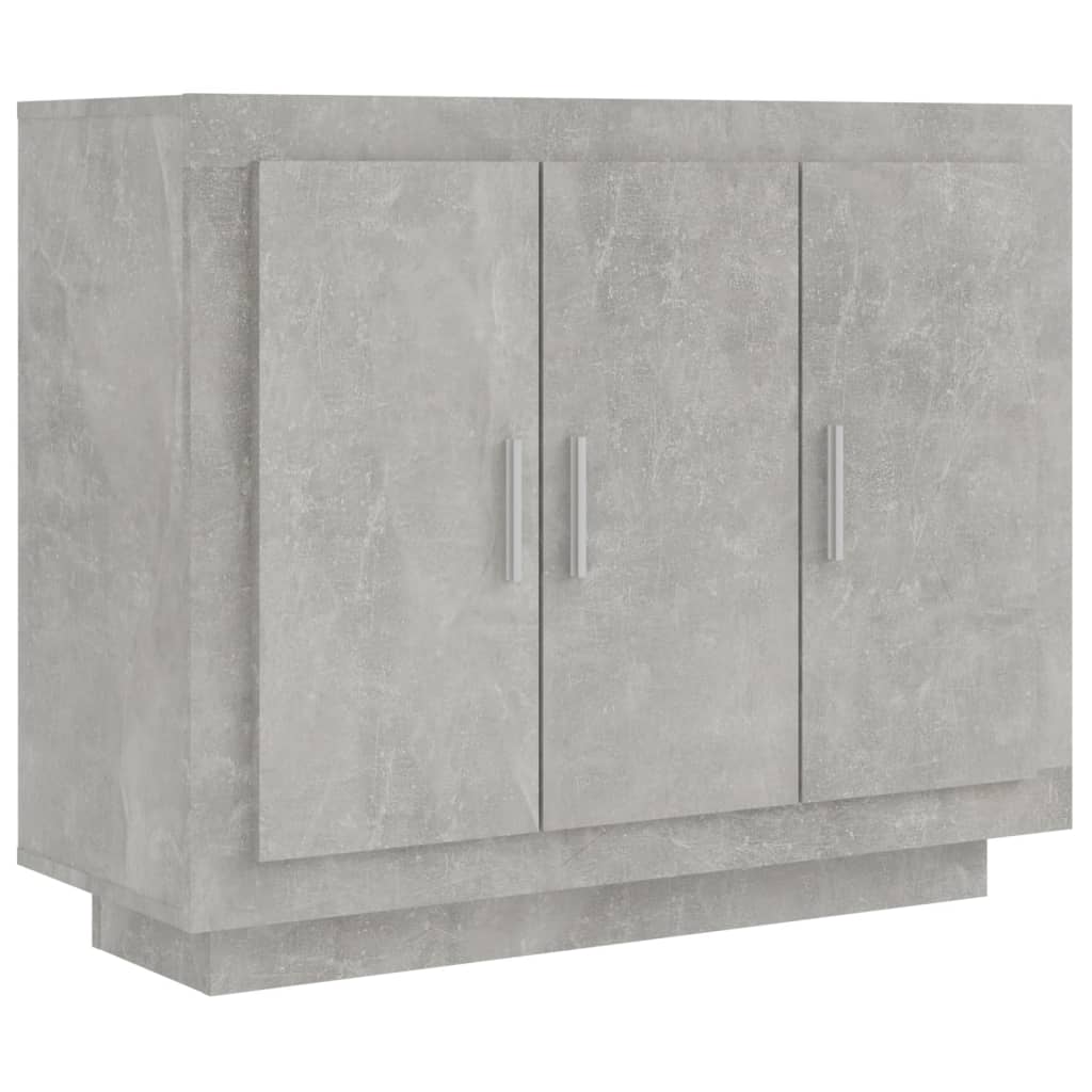 skænk 92x35x75 cm konstrueret træ betongrå