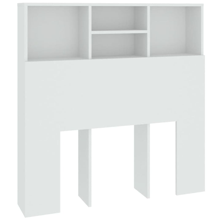 sengegavl med opbevaring 100x19x103,5 cm hvid