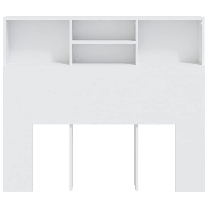 sengegavl med opbevaring 120x19x103,5 cm hvid